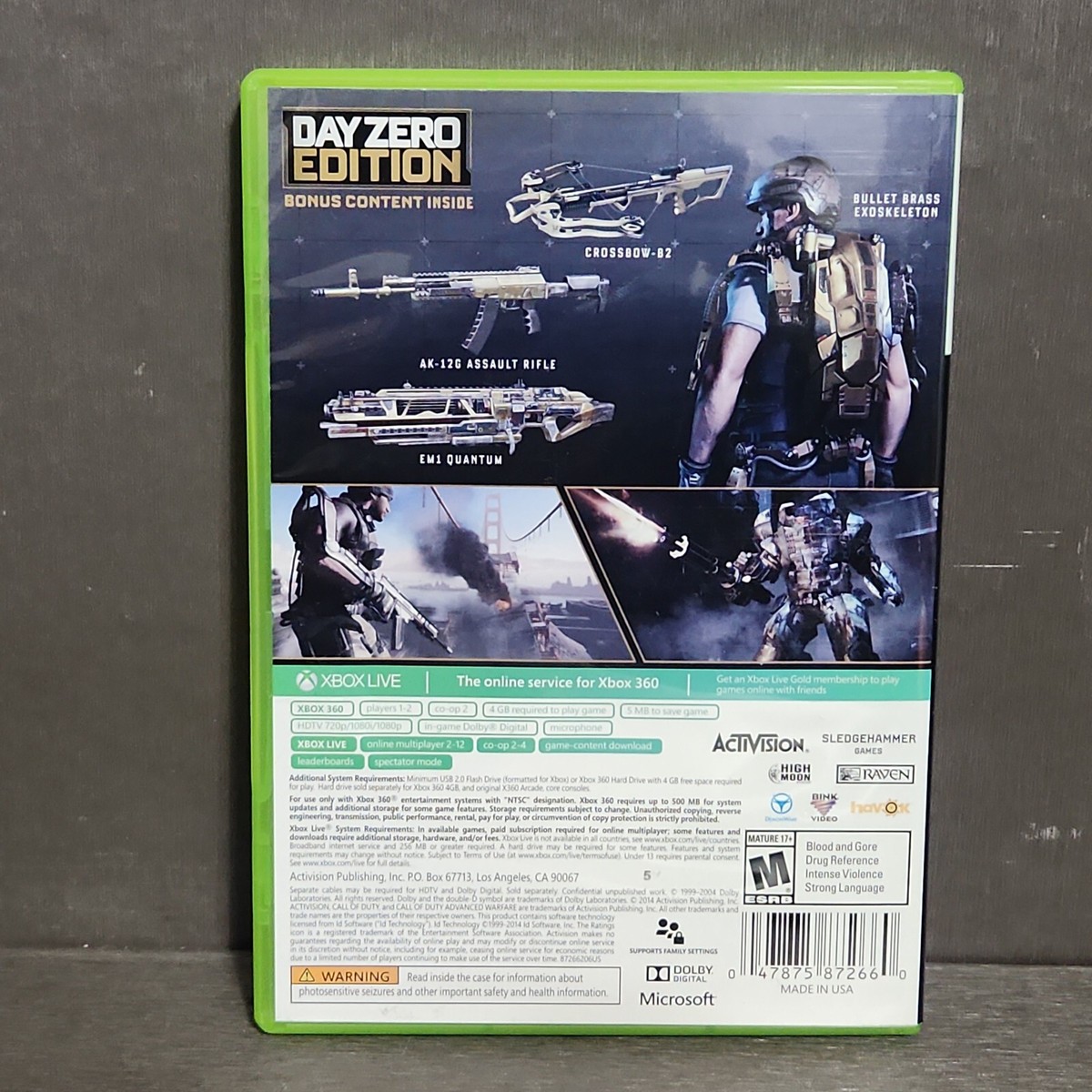 Call of Duty Advanced Warfare Day Zero Edition Xbox 360 Game | eBay