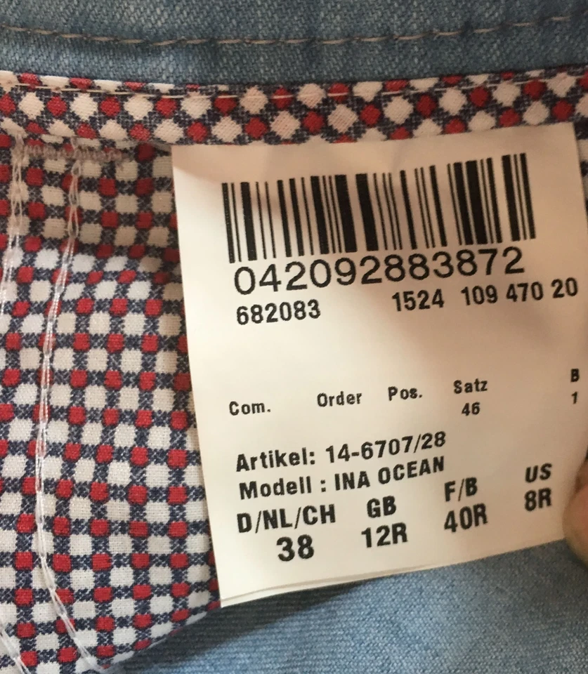 Raphaela by BRAX Dinámica Peppige Azul Claro Mujer Soft-Jeans Stretch Talla 38 - Imagen 3 de 4