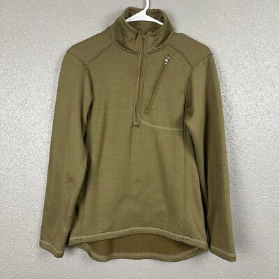 Beyond Clothing Mens Small 1/4 Zip Level 2 Grid Fleece Pullover 