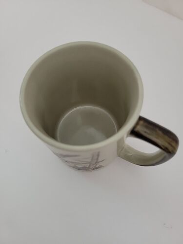Vintage Otagiri Eagle 1970's Coffee Mug Japan Stoneware Tan Brown Rustic Cabin - Picture 12 of 15