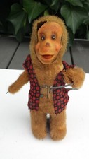 Ancien automate jouet mécanique SINGE MUSICIEN à identifier et compléter