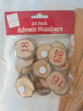 Image of Fill Your Own Advent Calendar Boxes Card & Wooden Numbers Christmas Crafting