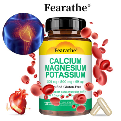 Calcium Magnesium Potassium Capsule Bone Muscle Health Support Cardiovascular