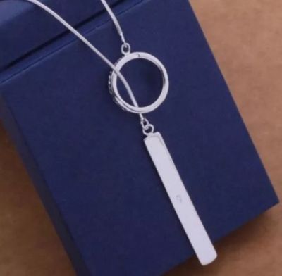 Collana In Argento 925 Con Cerchi Intrecciati, Liscio E Zirconato – Group S.r.l - Foto 10