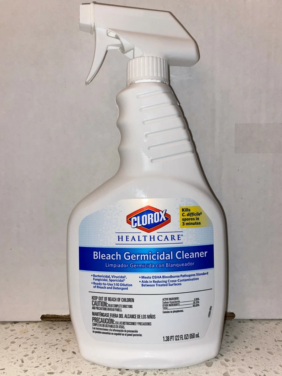 Clorox Healthcare Bleach Germicidal Cleaner Spray 22 OZ NEW eBay