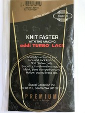 addi Turbo LACE Circular Knitting Needles Skacel US 000 1.5mm 32 inch 80cm
