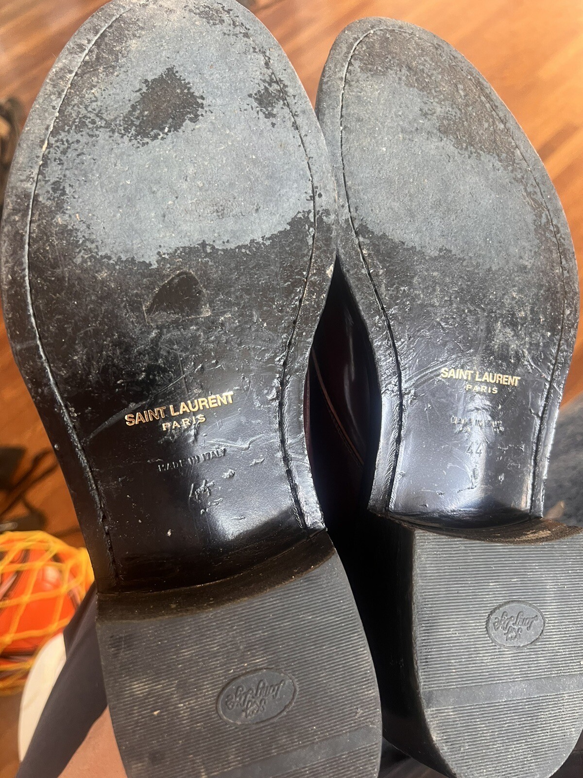 Stivali Saint Laurent YSL Borgogna taglia 44 usati rari