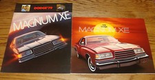 Original 1978 1979 Dodge Magnum Xe Sales Brochure Lot Of 2 78 79