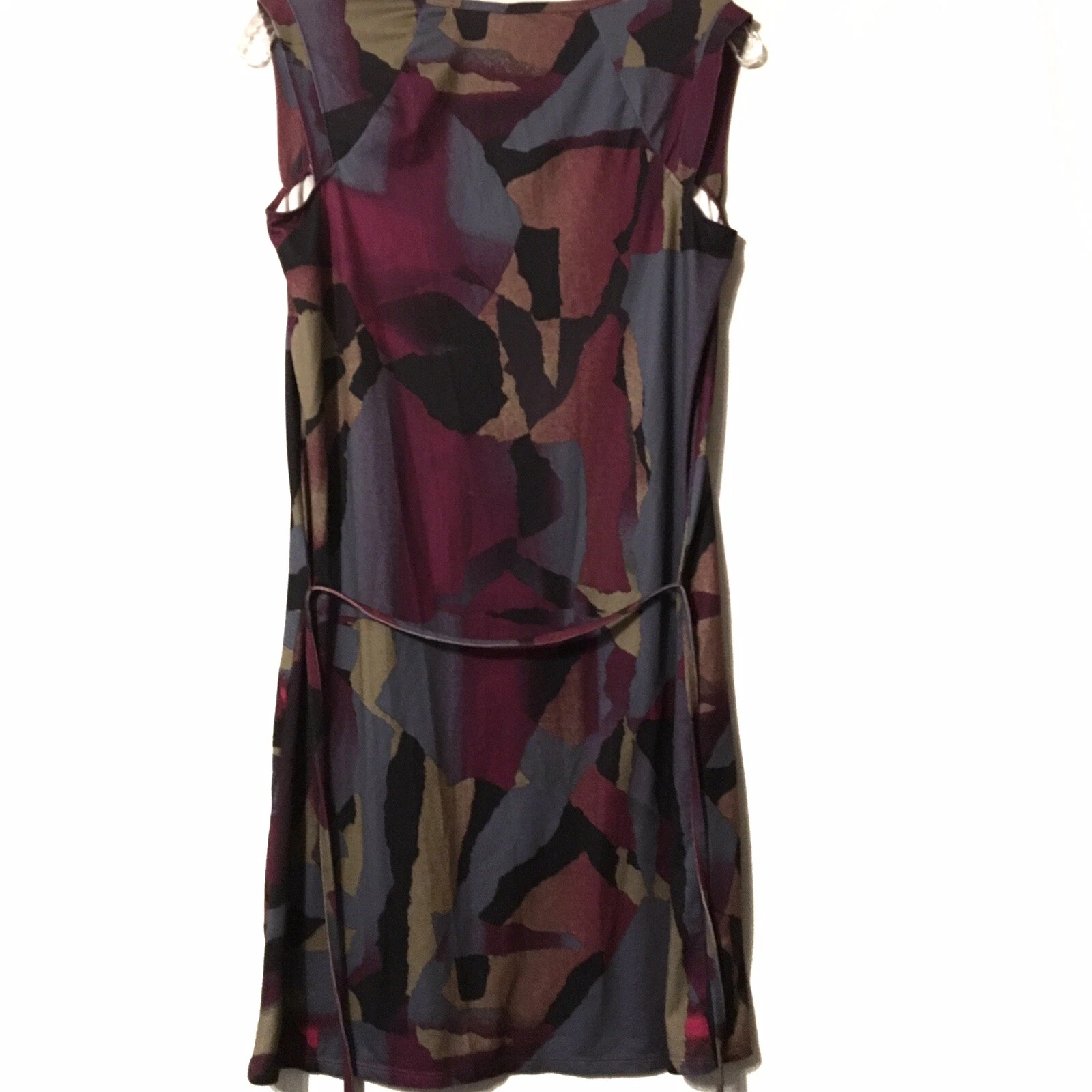lole dress with belt purple black 