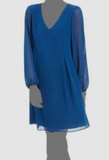 I.N.C. International Concepts Womens' Blue Bow-Back Shift Dress Size S