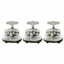 Set of 3 Floor Tom Leg Mounts For Floor Tom Legs Fit Most Any Size Floor Tom Leg