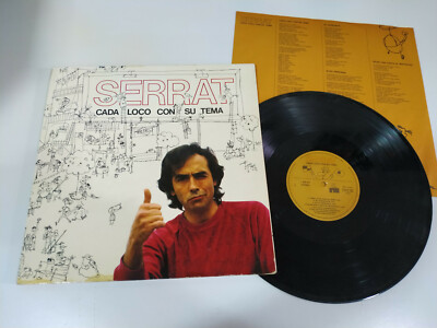 Serrat Cada Loco Con Su Tema Ariola 1983 Gatefold - LP Vinyl 12'' VG/VG - 3T