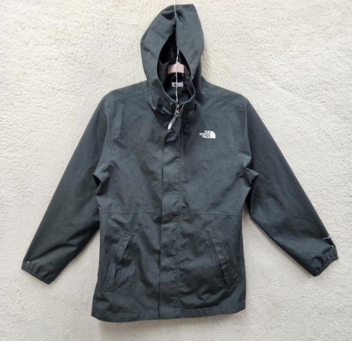 The North Face Boys Jacket Large (14/16) Gray 100%Polyester Full Zip Hood Active