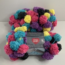 Coats  Clark Red Heart Pomp-a-Doodle Yarn 3.5oz/14yds 9753 Party Mix Lot Of 2