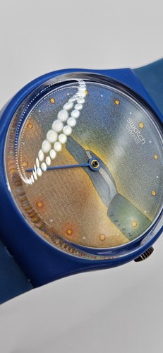 Swatch GZ108 Le Temps Folon No.3 – 1987 NOS – Art Special Vintage Swiss - Picture 5 of 14