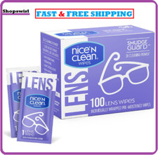 Lens Cleaning Wipes Pre-Moistened Eye Glasses Computer Optical Lens Cleaner 100P