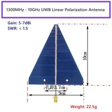 1300MHz -10GHz UWB Log Periodic Antenna High Gain with SMA Female Connector pe6
