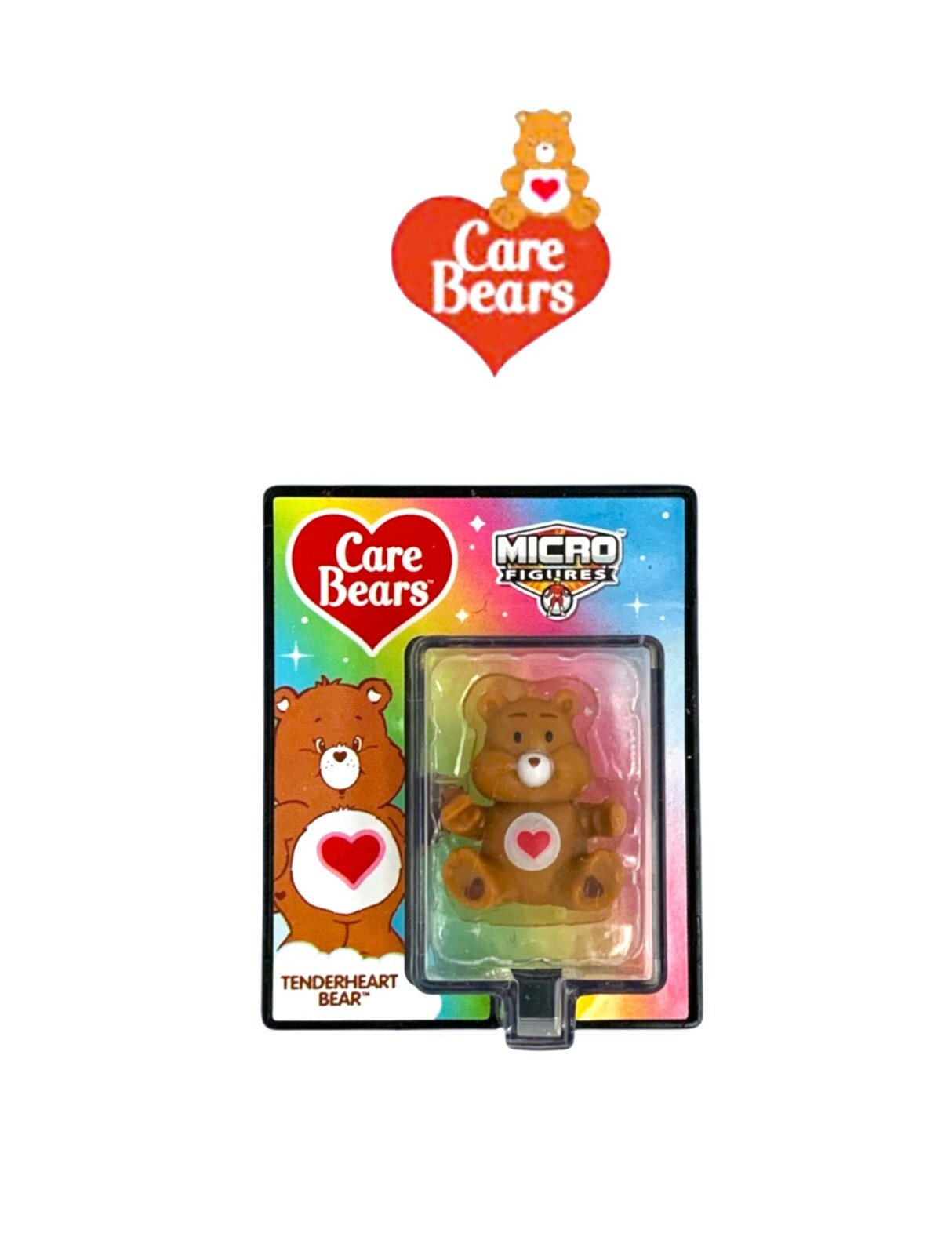 World's Smallest Care Bears Tenderheart Bear Micro Action Figure Only - New !