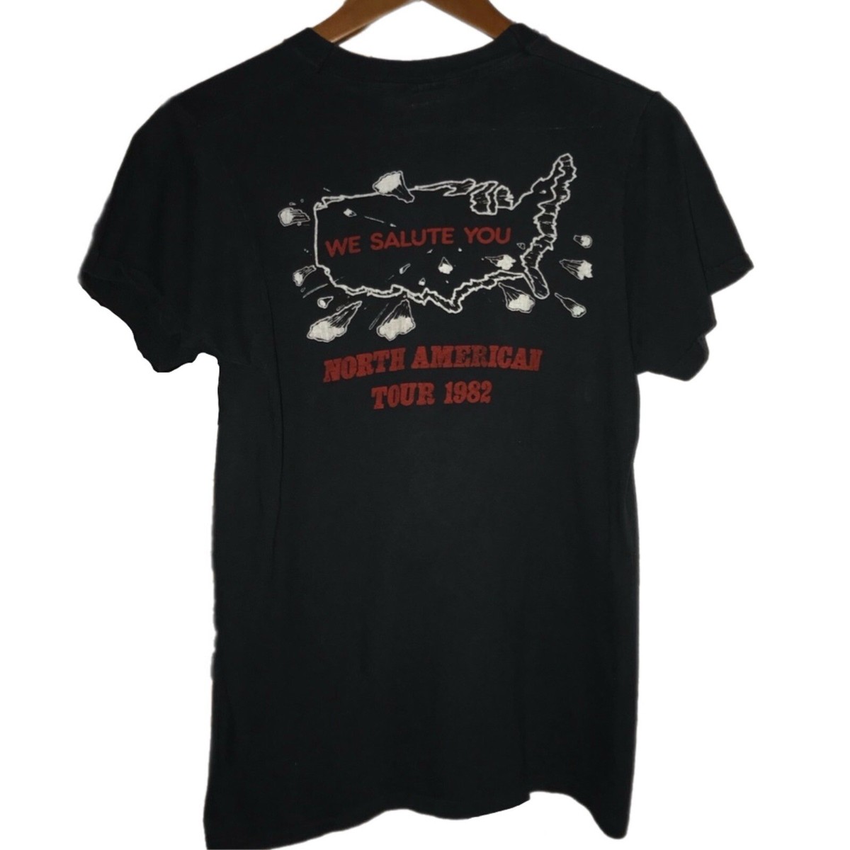 ACDC 1982 Tour Vintage T-shirt Screen Stars Men's Medium