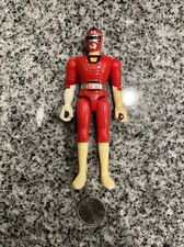 1997 vintage red Power Ranger  action figure toy Bandai robot hero turbo rare