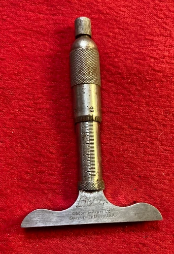 Vintage Goodell-Pratt Depth Micrometer 0 - 1 Inch