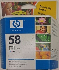 Genuine HP 58 Photo Inkjet Color Ink Cartridges C6658AN SEALED expired