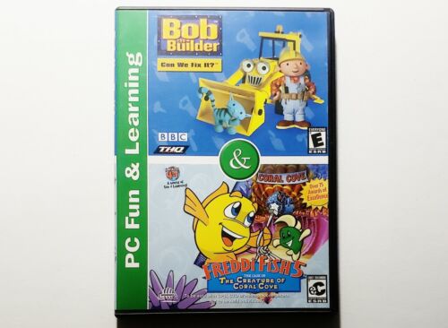 Bob the Builder: Can We Fix It / Freddi Fish 5 (PC, 2001) RARE HTF Computer Game - Picture 1 of 3