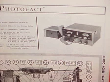 1965 DEMCO CB RADIO SERVICE SHOP MANUAL MODEL TRAVELIER (SERIES B)