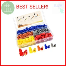330 Pcs Wire Connectors Nuts Kit - Electrical Twist Wiring Splice Screw Caps Ass