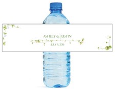 100 Vines Wedding Anniversary Engagement Party Water Bottle labels Birthday