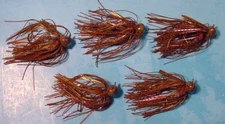 5 ~ Jewel Bait Co J-Lock 3/4 oz Football JIG 4/0 Gamakatsu Bayou Craw Flash