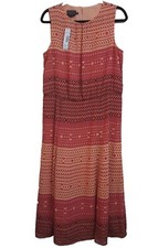 Pendleton Dress Size 12 MSRP 179 Orange Geometric Empire Waist NWT FREE SHIPPING