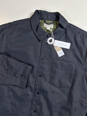 Outerknown Evolution Men s LARGE Nylon Snap Jacket Dark Gray $298 Kelly Slater L