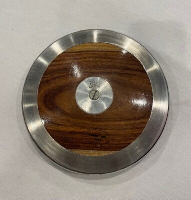 2.75K  THROW1DEEP BRAND Wood Training Discus for 2K  STEEL RIM BRAND NEW