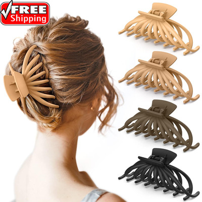 Hair Clips for Thick Hair, 4 Pack - Extra Large Hair Claw Clips for Women, 4.75''