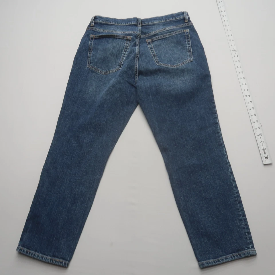 MNG Mango Claudia Slim Fit Cropped Jeans Size 12 Dark Wash Denim High Rise - Image 2 of 4