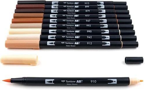 Tombow Dual Brush Pen Art Markers, Portrait, 10-Pack, 56170 - Picture 3 of 9