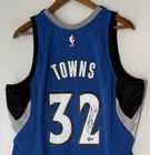 Karl-Anthony Towns #32 Signed Timberwolves Mitchell & Ness NBA Rookie Jersey BAS