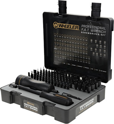 Engineering 100-Piece Professional Fat Wrench Screwdriver Set with Durable Const