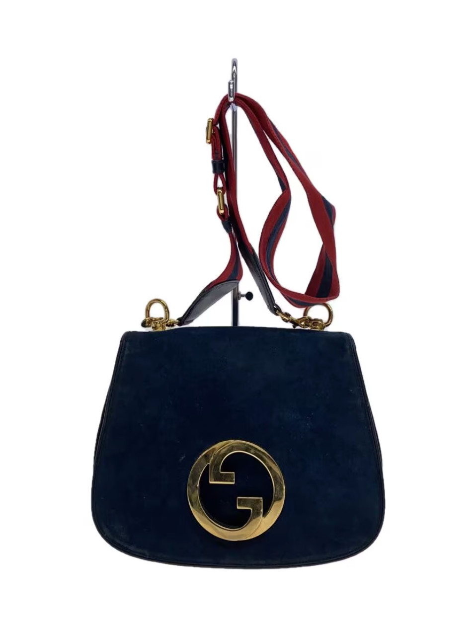 Borsa a tracolla Gucci in pelle Blondie Interlocking G 699210 nera