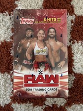 2019 Topps WWE RAW Factory Sealed Hobby Box