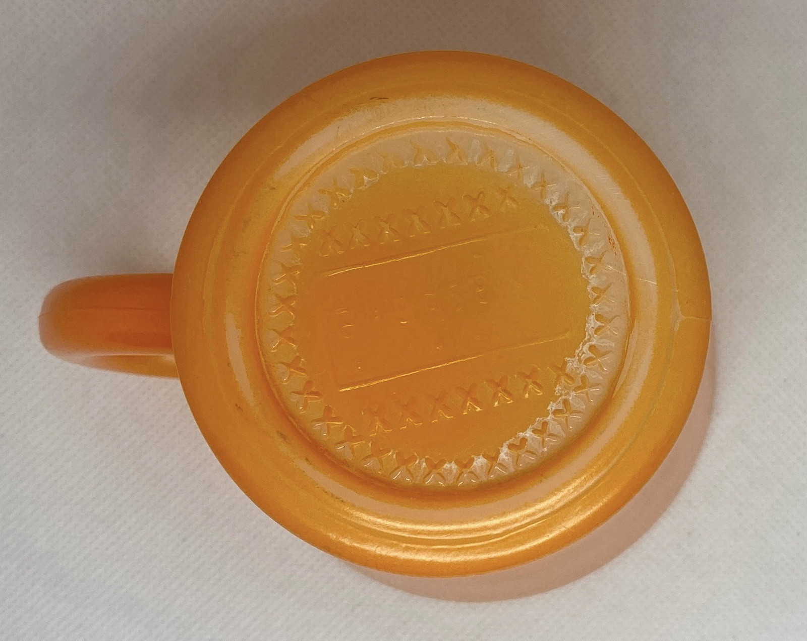 GlasBake Coffee Cup Mug Vintage Tang Orange Retro D Handle Drink 8 oz Memories