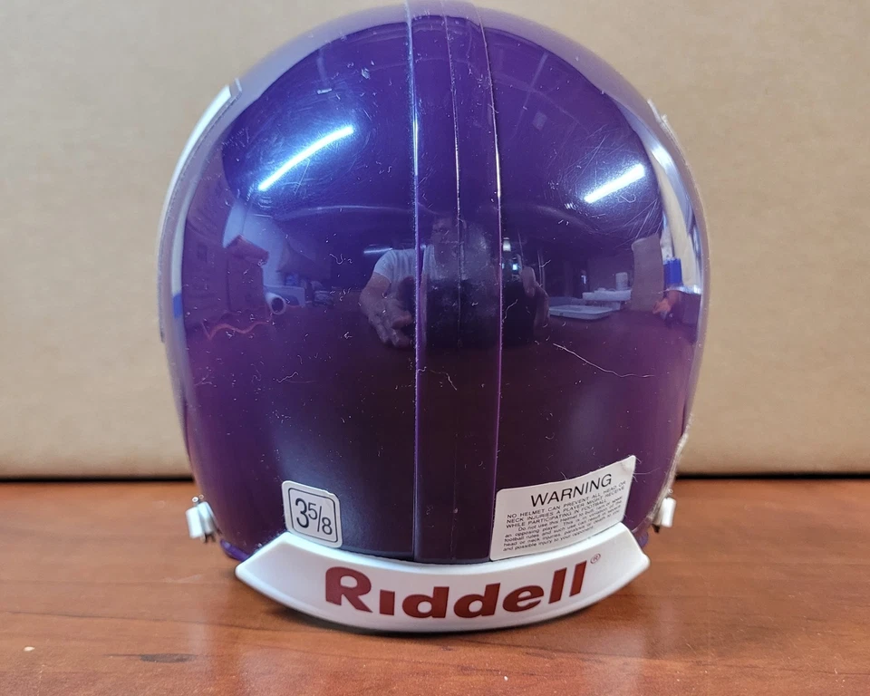 Мини-шлем NORTHWESTERN WILDCATS Riddell (черная маска для лица) - Изображение 4 из 4