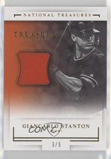 2016 National Treasures Treasure Materials Prime 3/5 Giancarlo Stanton 1v1