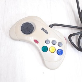 Sega Saturn Japanese white Console with 2 Virtua Gun controllers &5 games tested