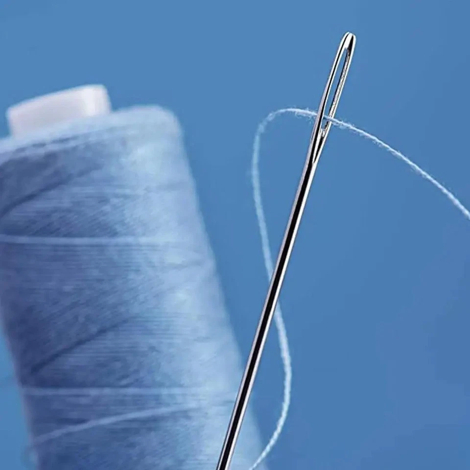 25tlg Nähnadeln Set 5 Größen Stahlnadeln Großes Öhr Stickerei Handarbeitszubehör - Bild 4 von 4