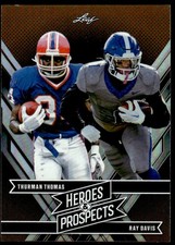 Thurman Thomas / Ray Davis 2024 Leaf Heroes & Prospects #264 Bills Football Card