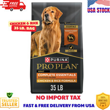 Purina Pro Plan Adult Shredded Blend Chicken Rice Formula Dry Dog Food, 35 lb