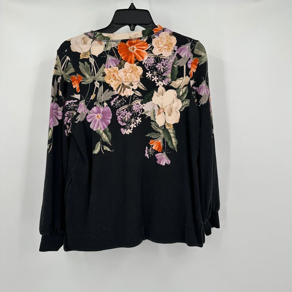 Top floral Chicos para mujer talla 0 US S Cottage Noir Moody romántico estampado botánico Foto 2 de 4