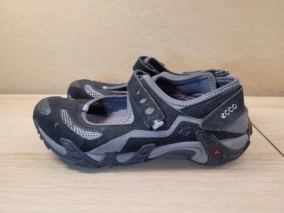 Ecco Biom Lite Mary Jane Walking Shoes Black Gray Womens Size EU 38 US 7-7.5 - Image 2 of 4